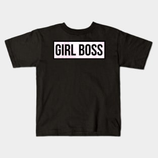 Girl Boss Marble Kids T-Shirt